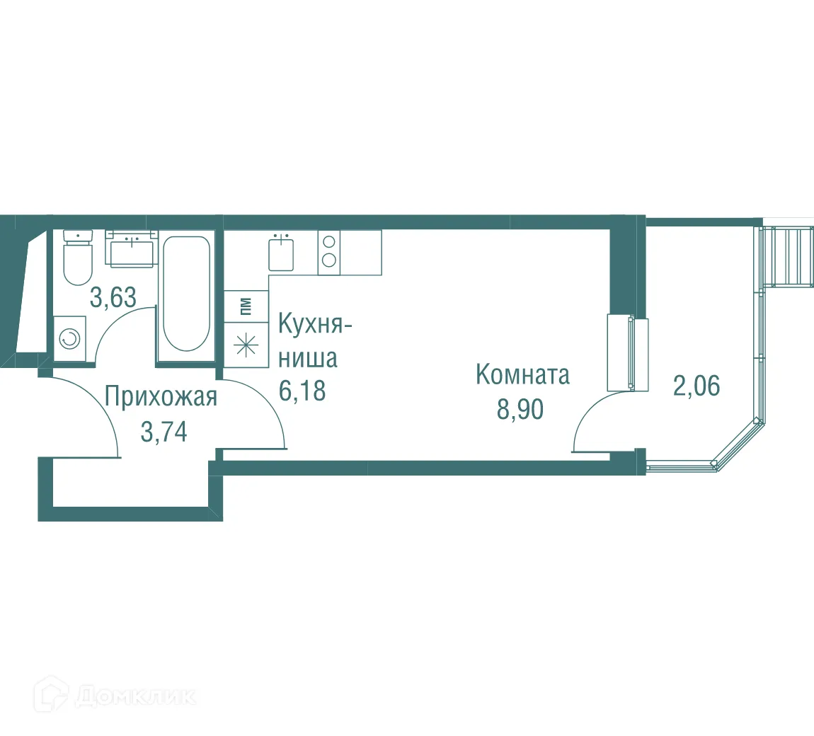 Фото квартиры в ЖК "Одинбург"