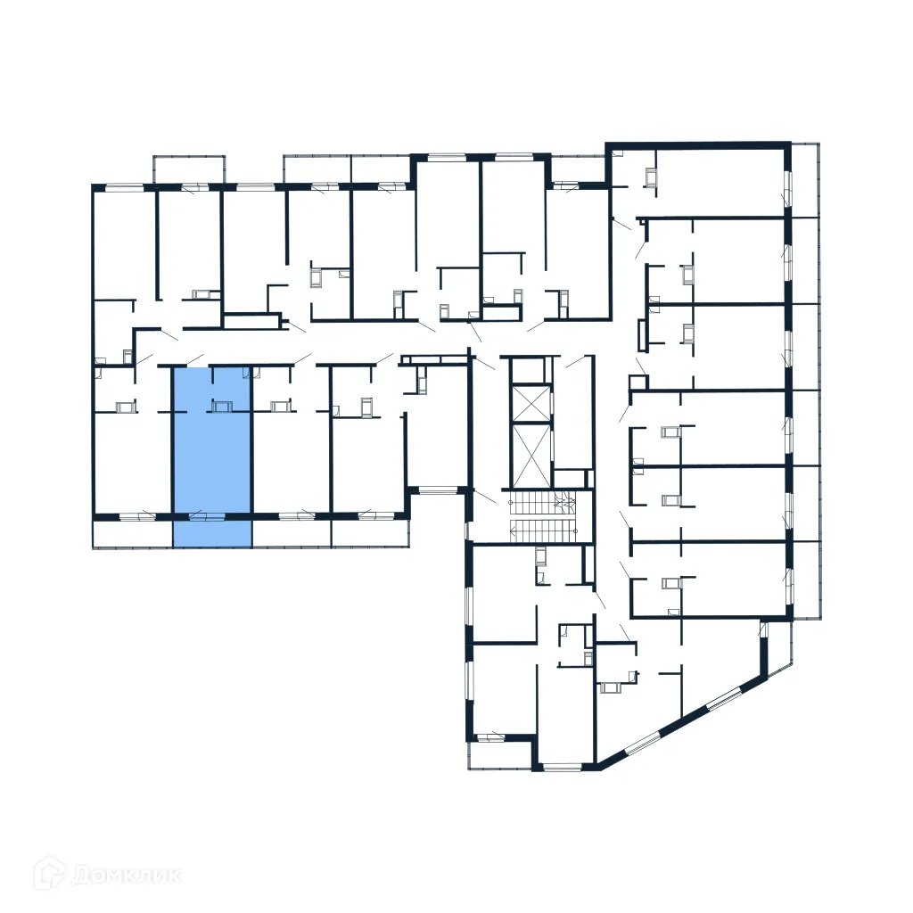 Планировка студии квартиры 22.3 м² в ЖК "Полис ЛАВрики", г. Мурино — фото 2