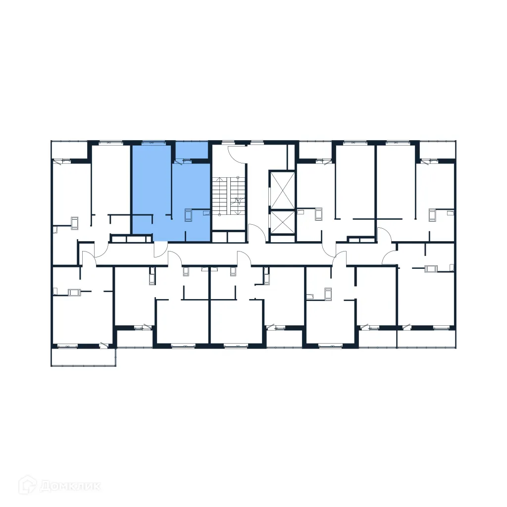 Планировка 1-комнатной квартиры 34.76 м² в ЖК "Полис ЛАВрики", г. Мурино — фото 2