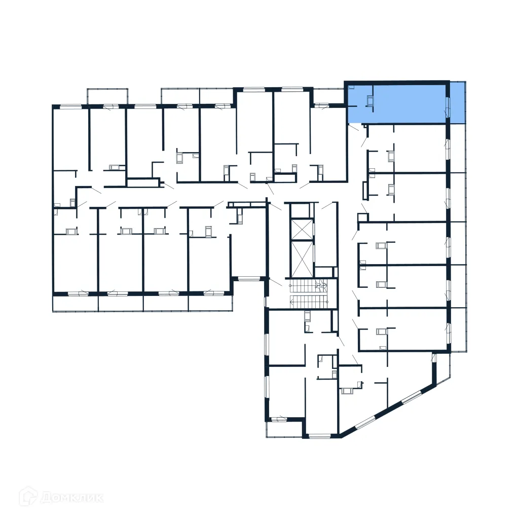 Планировка студии квартиры 23.3 м² в ЖК "Полис ЛАВрики", г. Мурино — фото 2
