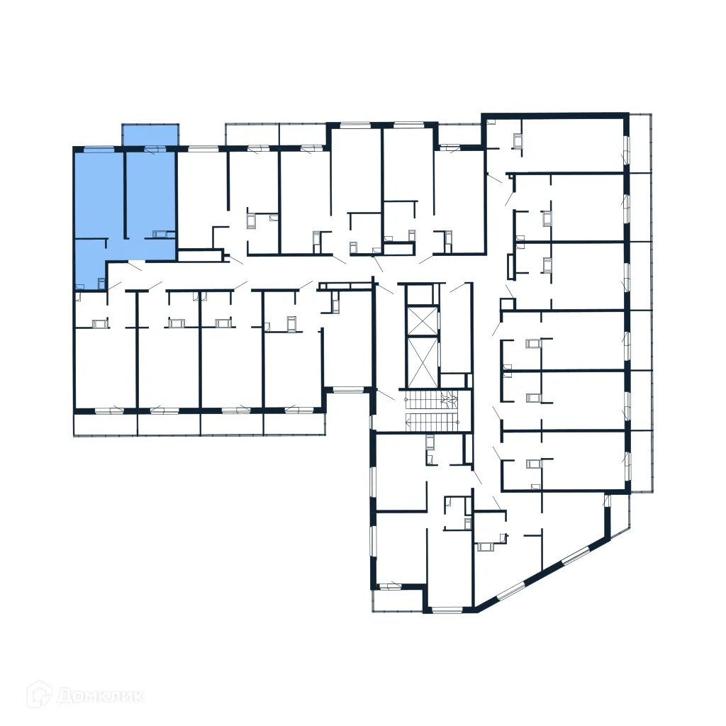 Планировка 1-комнатной квартиры 36.8 м² в ЖК "Полис ЛАВрики", г. Мурино — фото 2
