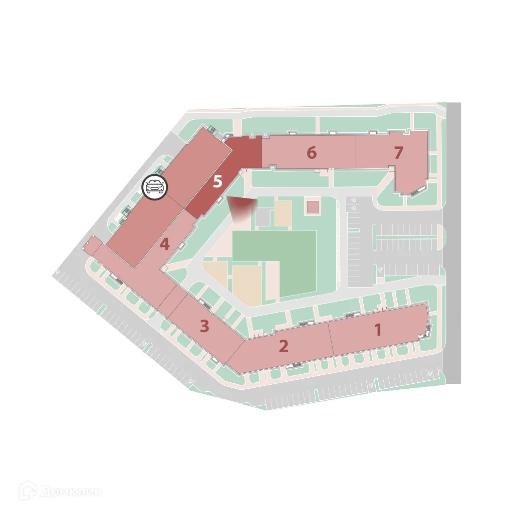 Планировка 1-комнатной квартиры 32.7 м² в ЖК "Полис ЛАВрики", г. Мурино — фото 3