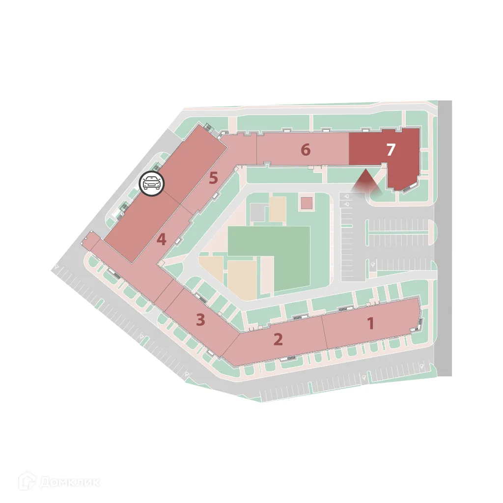 Планировка 1-комнатной квартиры 35.8 м² в ЖК "Полис ЛАВрики", г. Мурино — фото 3