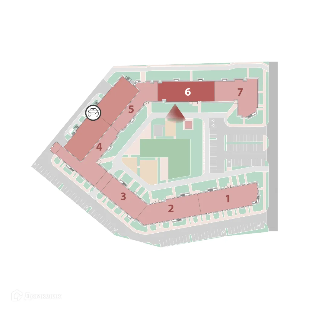 Планировка 1-комнатной квартиры 36.4 м² в ЖК "Полис ЛАВрики", г. Мурино — фото 3