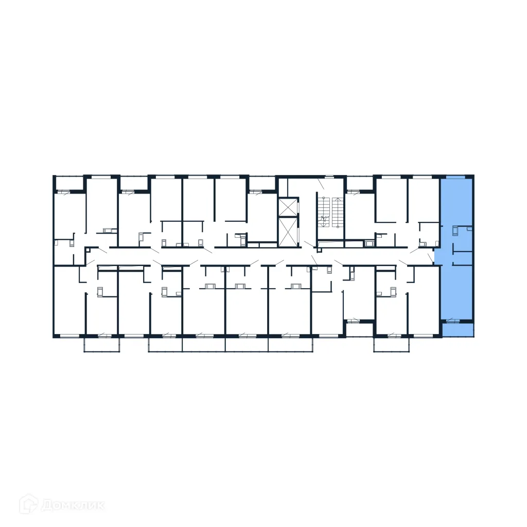 Планировка 1-комнатной квартиры 37.4 м² в ЖК "Полис ЛАВрики", г. Мурино — фото 2