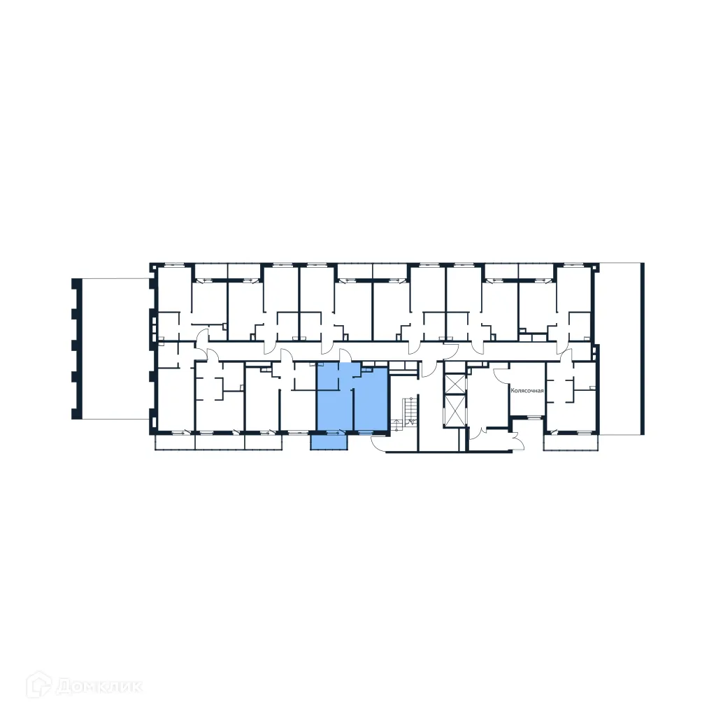 Планировка 1-комнатной квартиры 33.35 м² в ЖК "Полис ЛАВрики", г. Мурино — фото 2