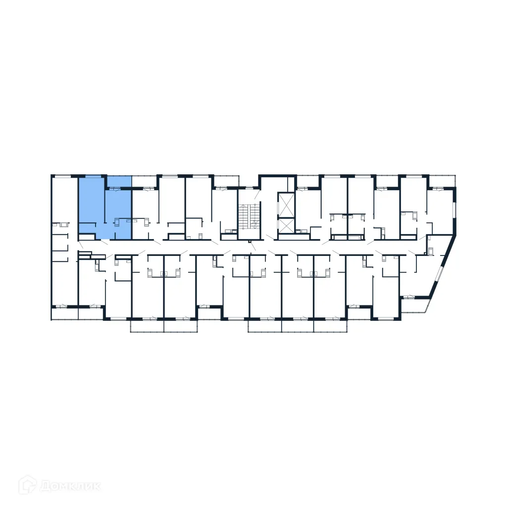 Планировка 1-комнатной квартиры 32.8 м² в ЖК "Полис ЛАВрики", г. Мурино — фото 2