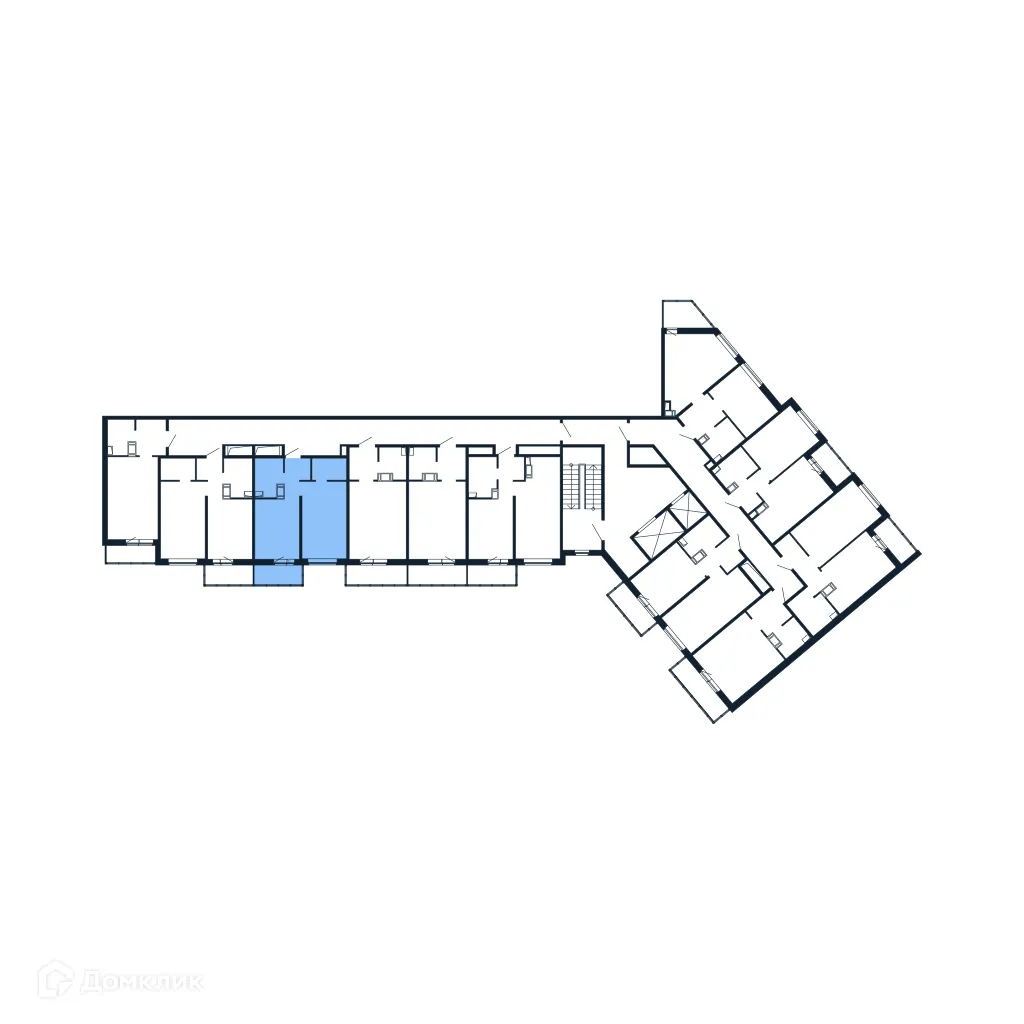 Планировка 1-комнатной квартиры 32.5 м² в ЖК "Полис ЛАВрики", г. Мурино — фото 2