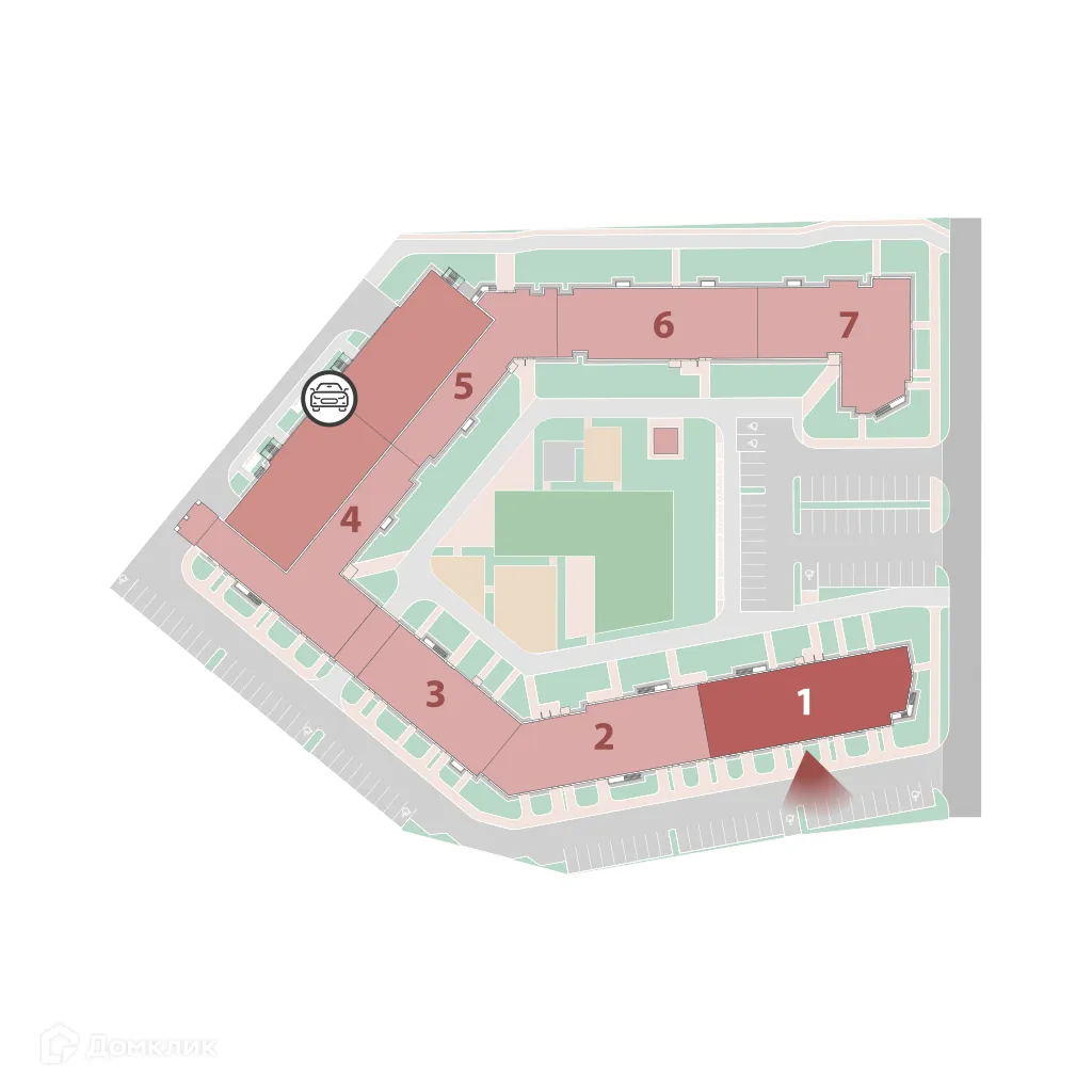 Планировка студии квартиры 22.5 м² в ЖК "Полис ЛАВрики", г. Мурино — фото 3