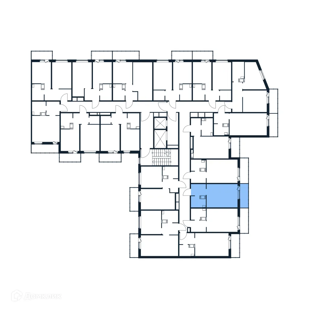 Планировка студии квартиры 24.03 м² в ЖК "Полис ЛАВрики", г. Мурино — фото 2
