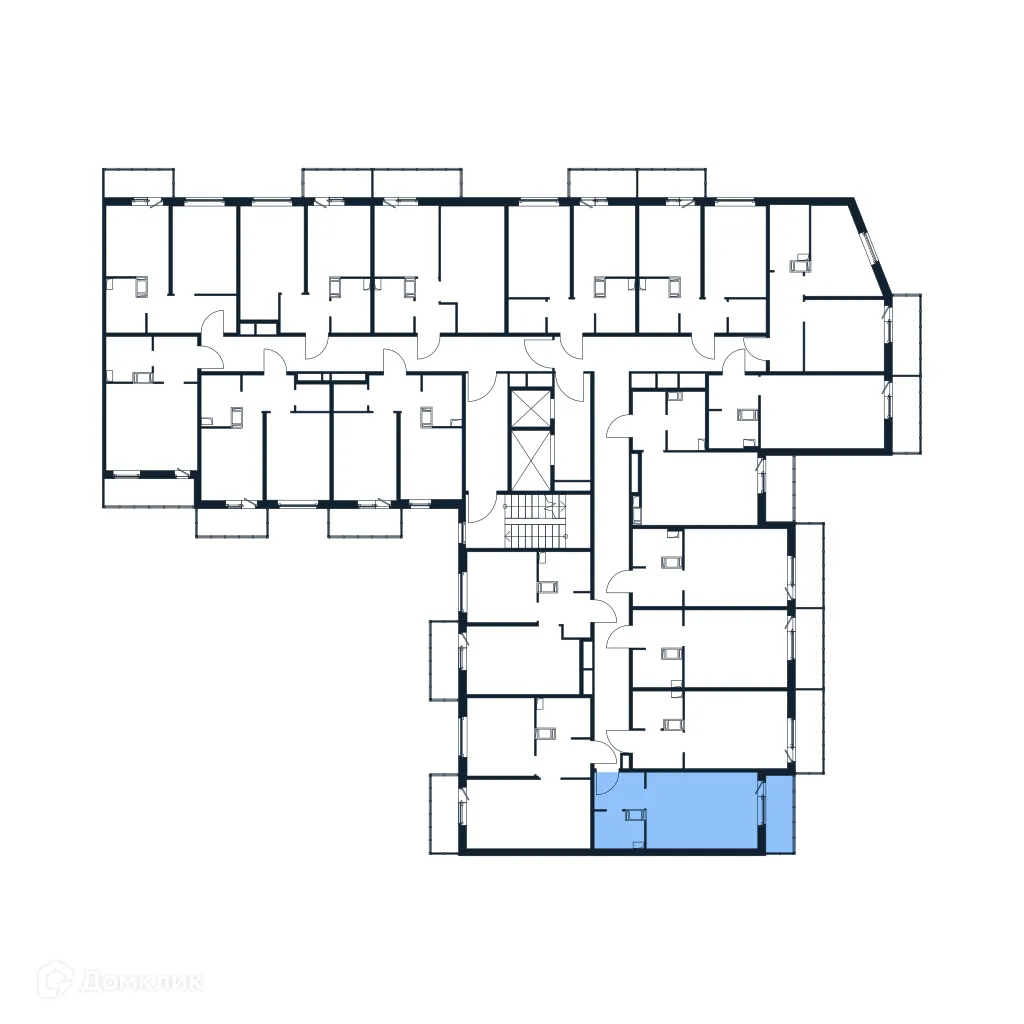 Планировка студии квартиры 25.92 м² в ЖК "Полис ЛАВрики", г. Мурино — фото 2