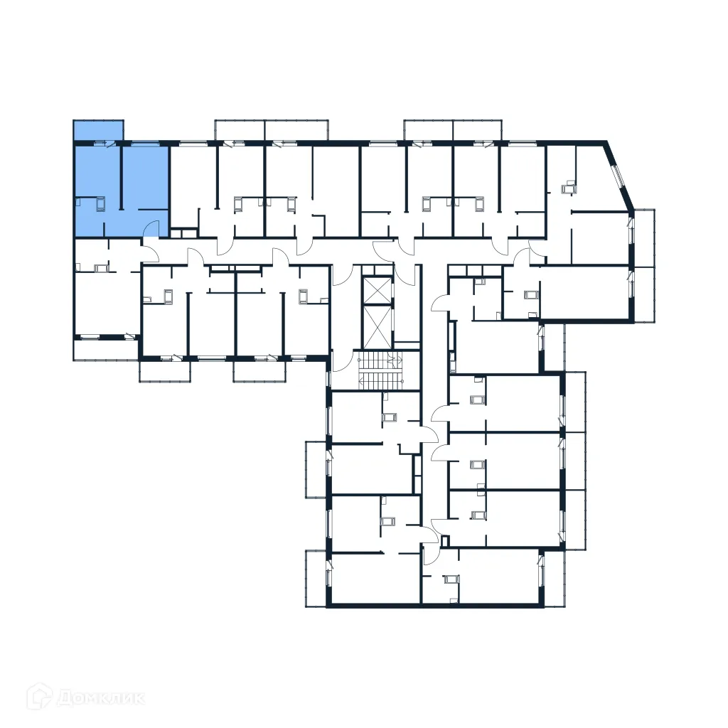 Планировка 1-комнатной квартиры 32.11 м² в ЖК "Полис ЛАВрики", г. Мурино — фото 2