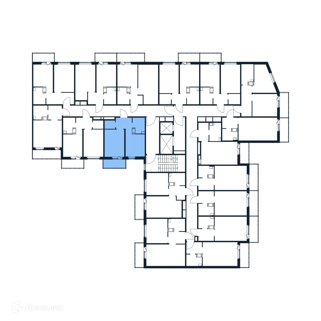 Планировка 1-комнатной квартиры 30.46 м² в ЖК "Полис ЛАВрики", г. Мурино — фото 2