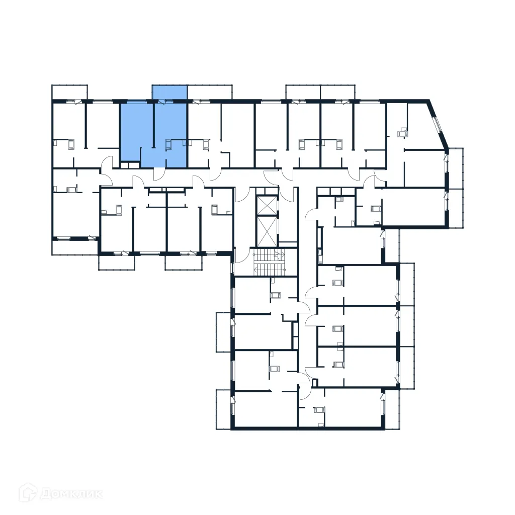 Планировка 1-комнатной квартиры 31.04 м² в ЖК "Полис ЛАВрики", г. Мурино — фото 2
