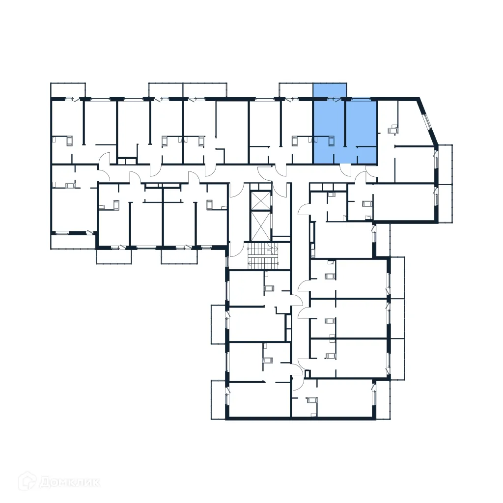 Планировка 1-комнатной квартиры 31.12 м² в ЖК "Полис ЛАВрики", г. Мурино — фото 2