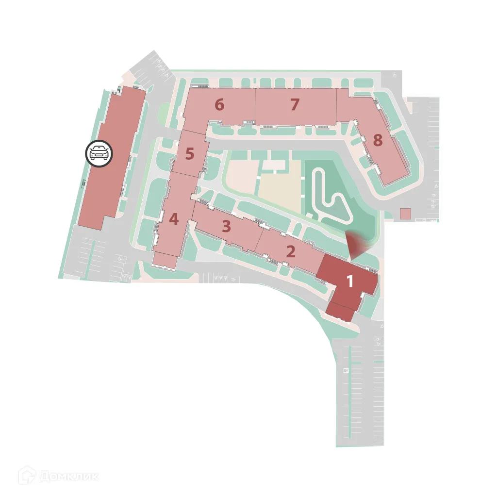 Планировка 1-комнатной квартиры 31.12 м² в ЖК "Полис ЛАВрики", г. Мурино — фото 3