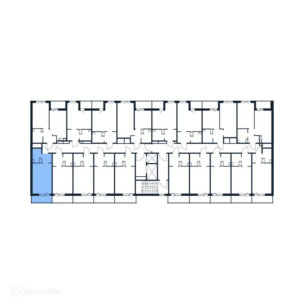 Планировка студии квартиры 24.92 м² в ЖК "Полис ЛАВрики", г. Мурино — фото 2