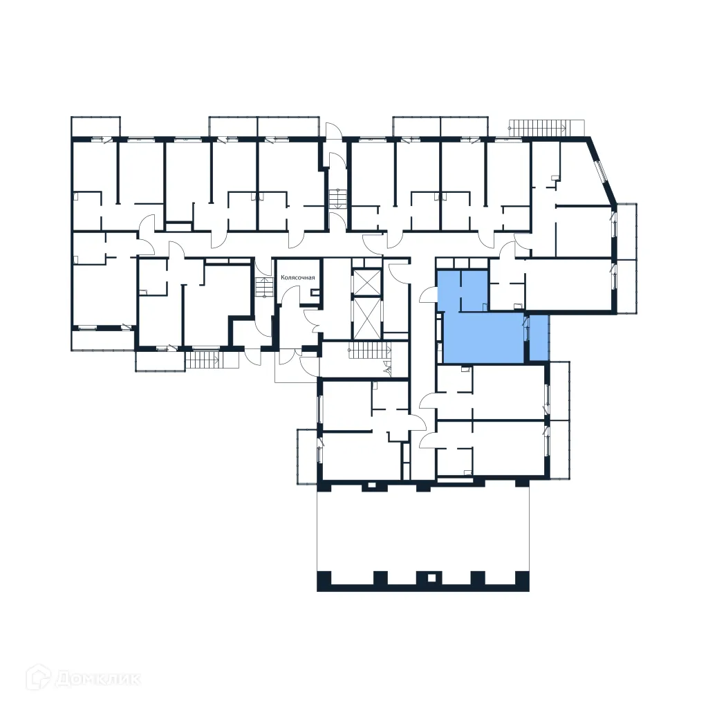 Планировка студии квартиры 26.56 м² в ЖК "Полис ЛАВрики", г. Мурино — фото 2