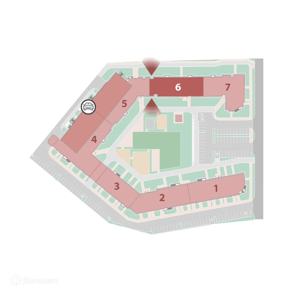 Планировка 1-комнатной квартиры 37.2 м² в ЖК "Полис ЛАВрики", г. Мурино — фото 3