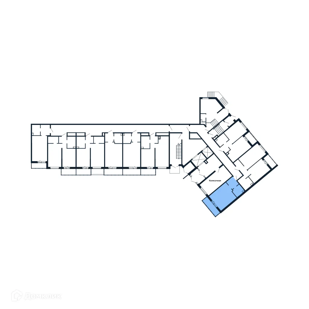 Планировка студии квартиры 23.4 м² в ЖК "Полис ЛАВрики", г. Мурино — фото 2