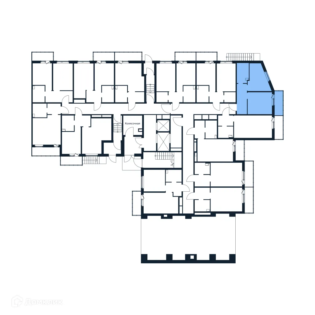Планировка 1-комнатной квартиры 34.13 м² в ЖК "Полис ЛАВрики", г. Мурино — фото 2