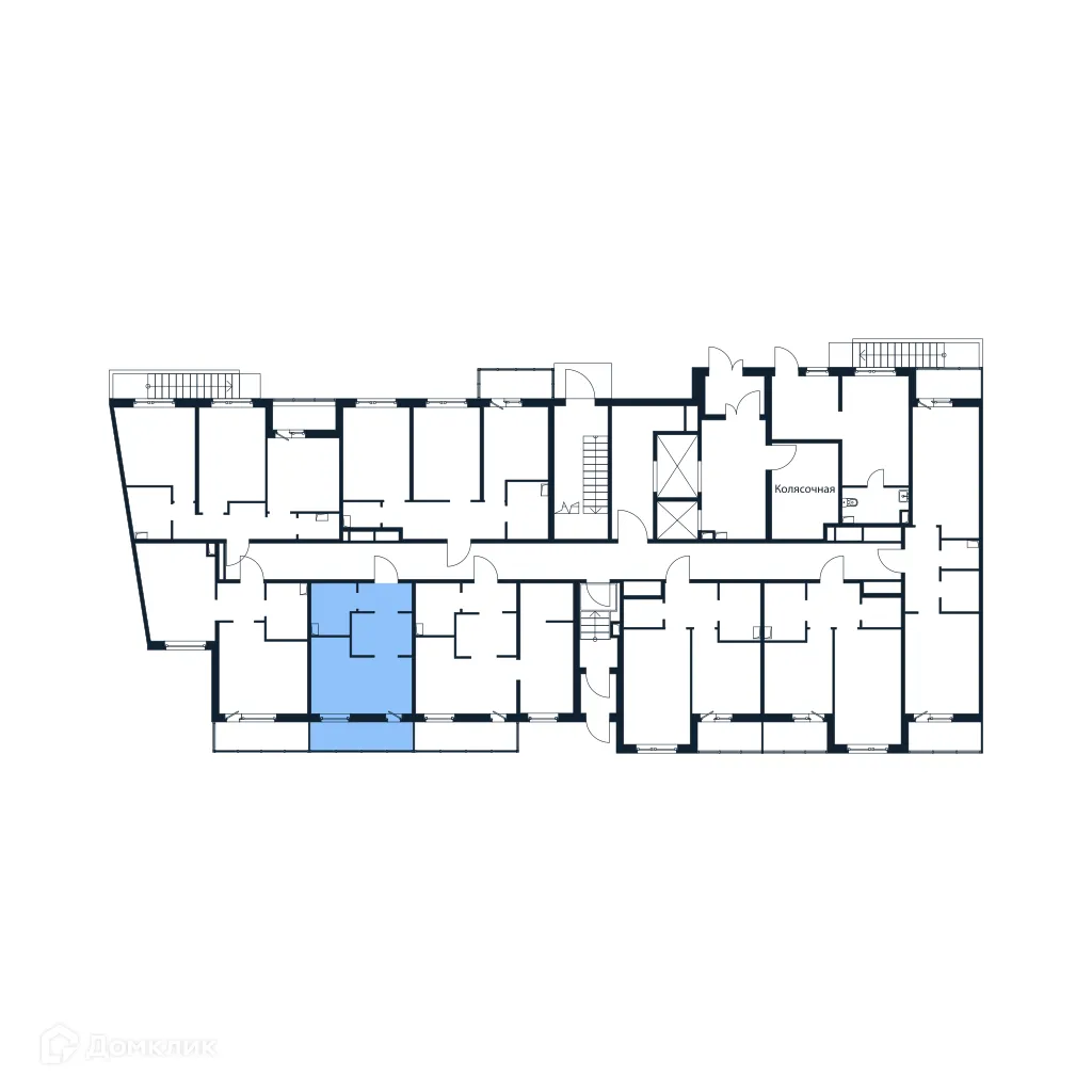 Планировка студии квартиры 24.9 м² в ЖК "Полис ЛАВрики", г. Мурино — фото 2