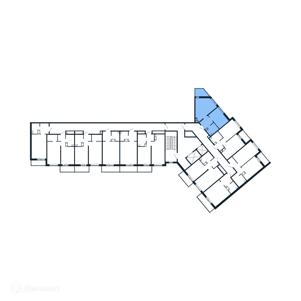 Планировка 1-комнатной квартиры 31.4 м² в ЖК "Полис ЛАВрики", г. Мурино — фото 2