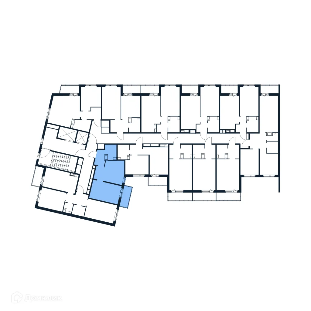 Планировка 1-комнатной квартиры 33.97 м² в ЖК "Полис ЛАВрики", г. Мурино — фото 2