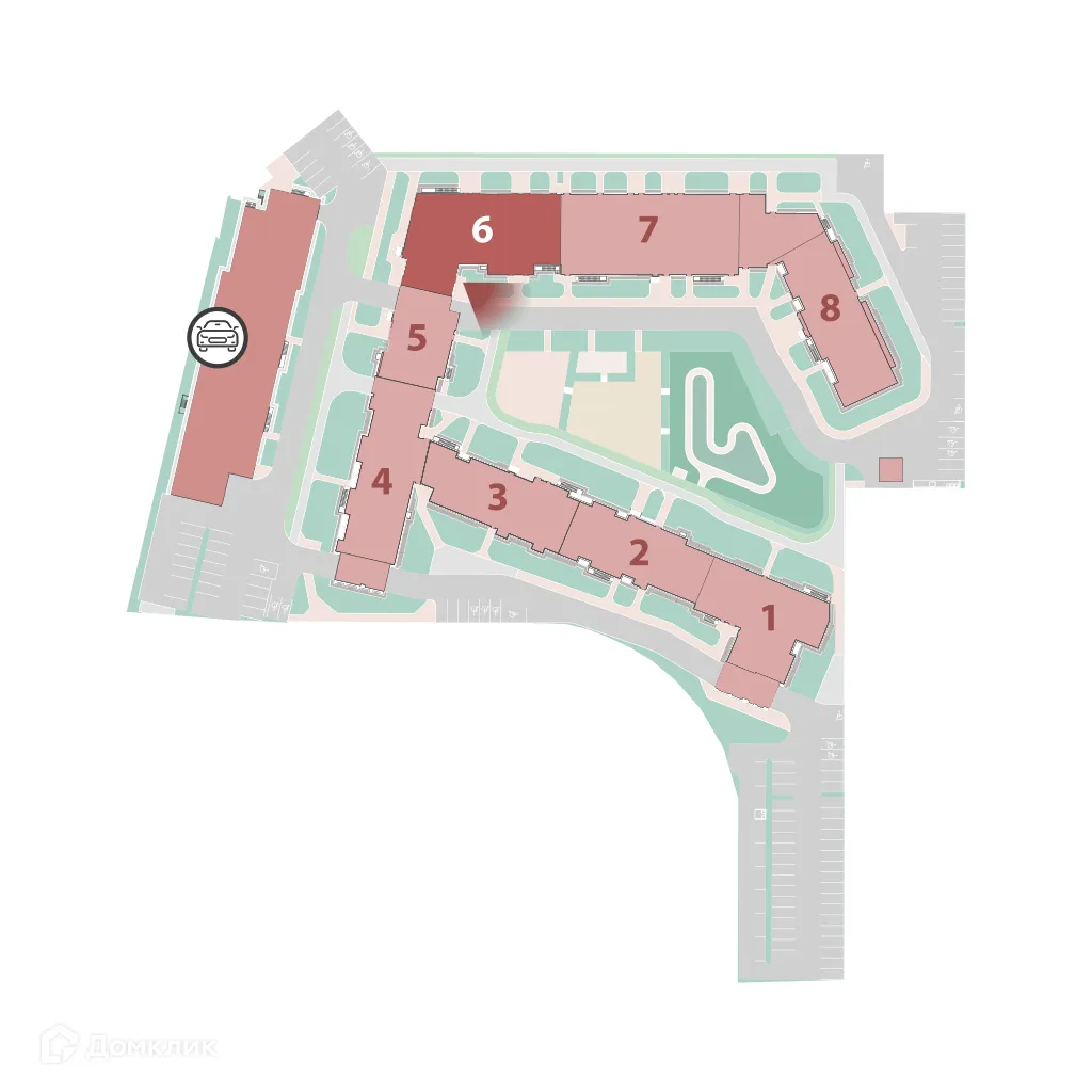 Планировка 1-комнатной квартиры 33.97 м² в ЖК "Полис ЛАВрики", г. Мурино — фото 3
