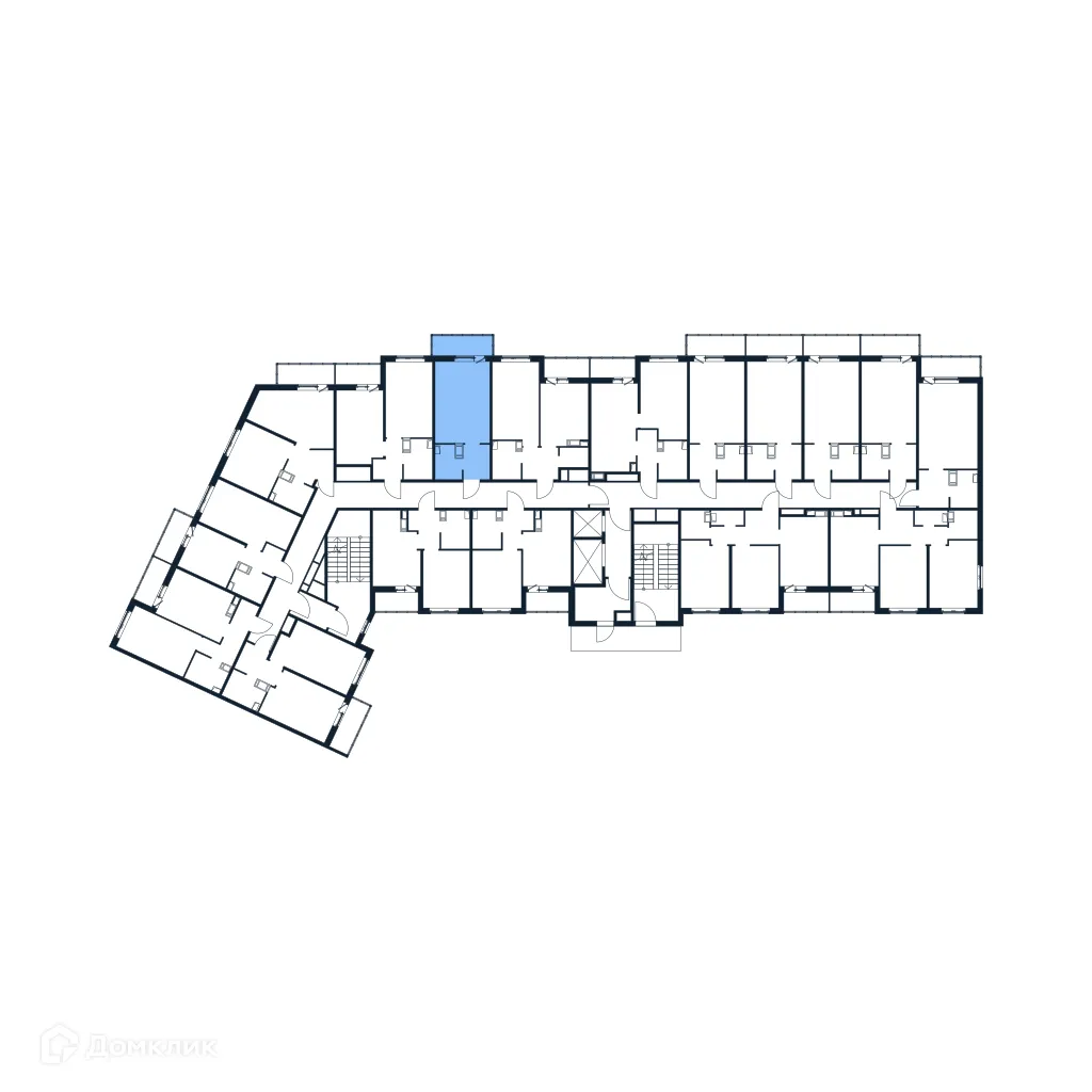 Планировка студии квартиры 24.36 м² в ЖК "Полис ЛАВрики", г. Мурино — фото 2