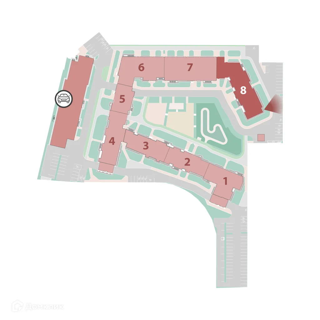 Планировка студии квартиры 28.43 м² в ЖК "Полис ЛАВрики", г. Мурино — фото 3
