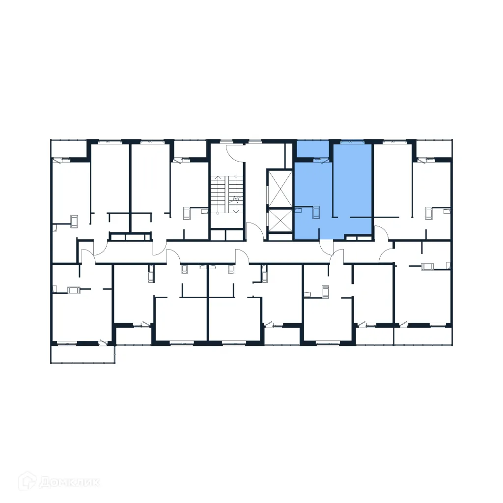 Планировка 1-комнатной квартиры 34.88 м² в ЖК "Полис ЛАВрики", г. Мурино — фото 2