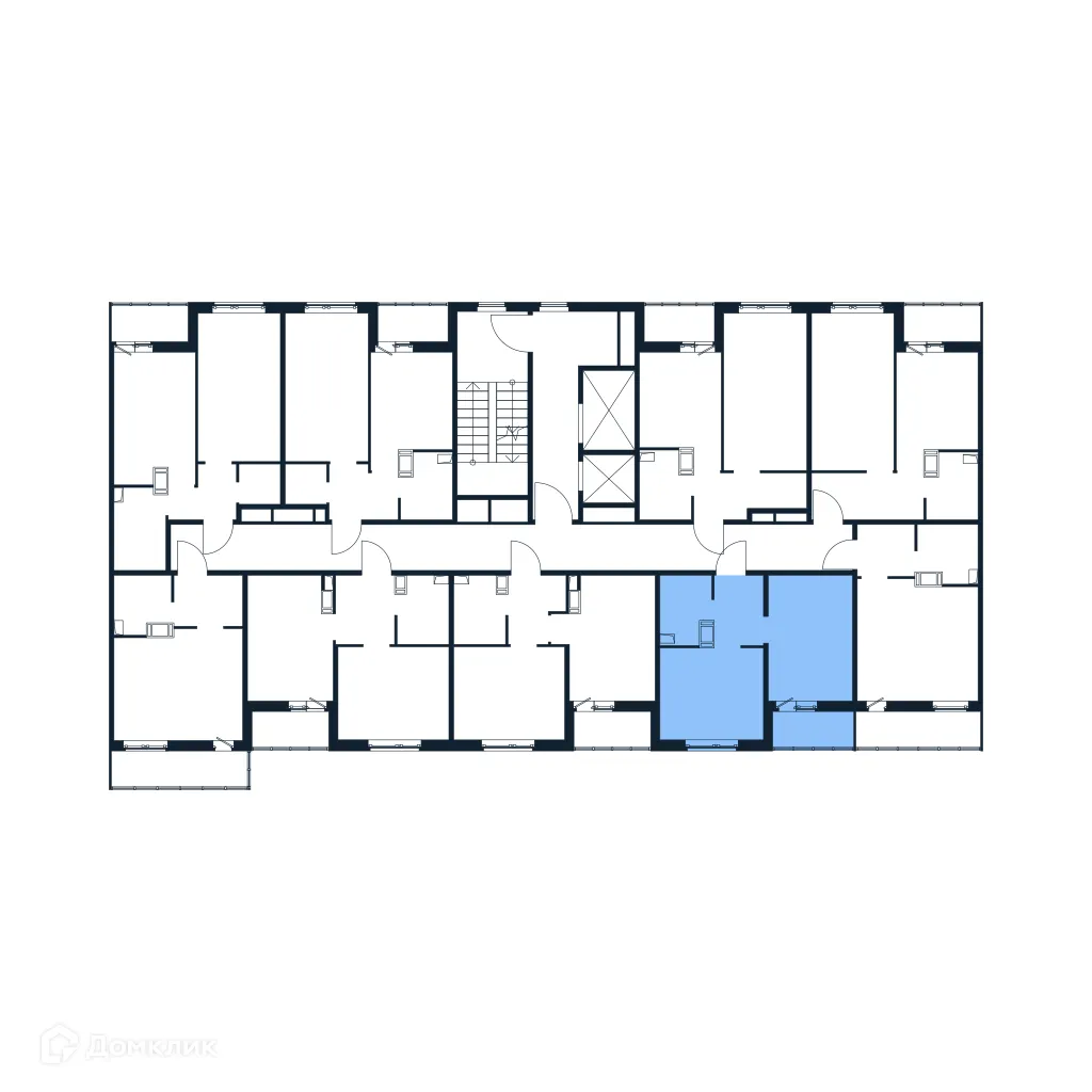 Планировка 1-комнатной квартиры 32.22 м² в ЖК "Полис ЛАВрики", г. Мурино — фото 2