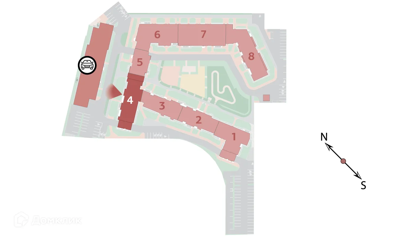 Планировка 1-комнатной квартиры 32.43 м² в ЖК "Полис ЛАВрики", г. Мурино — фото 6