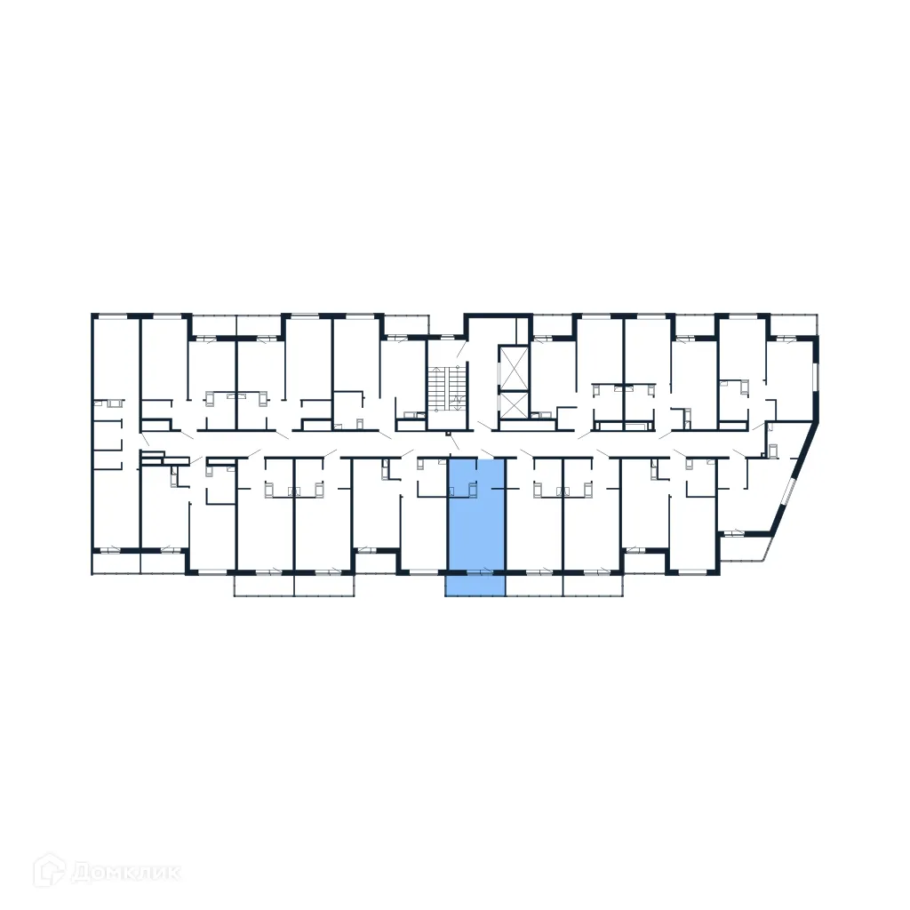 Планировка студии квартиры 22.4 м² в ЖК "Полис ЛАВрики", г. Мурино — фото 2