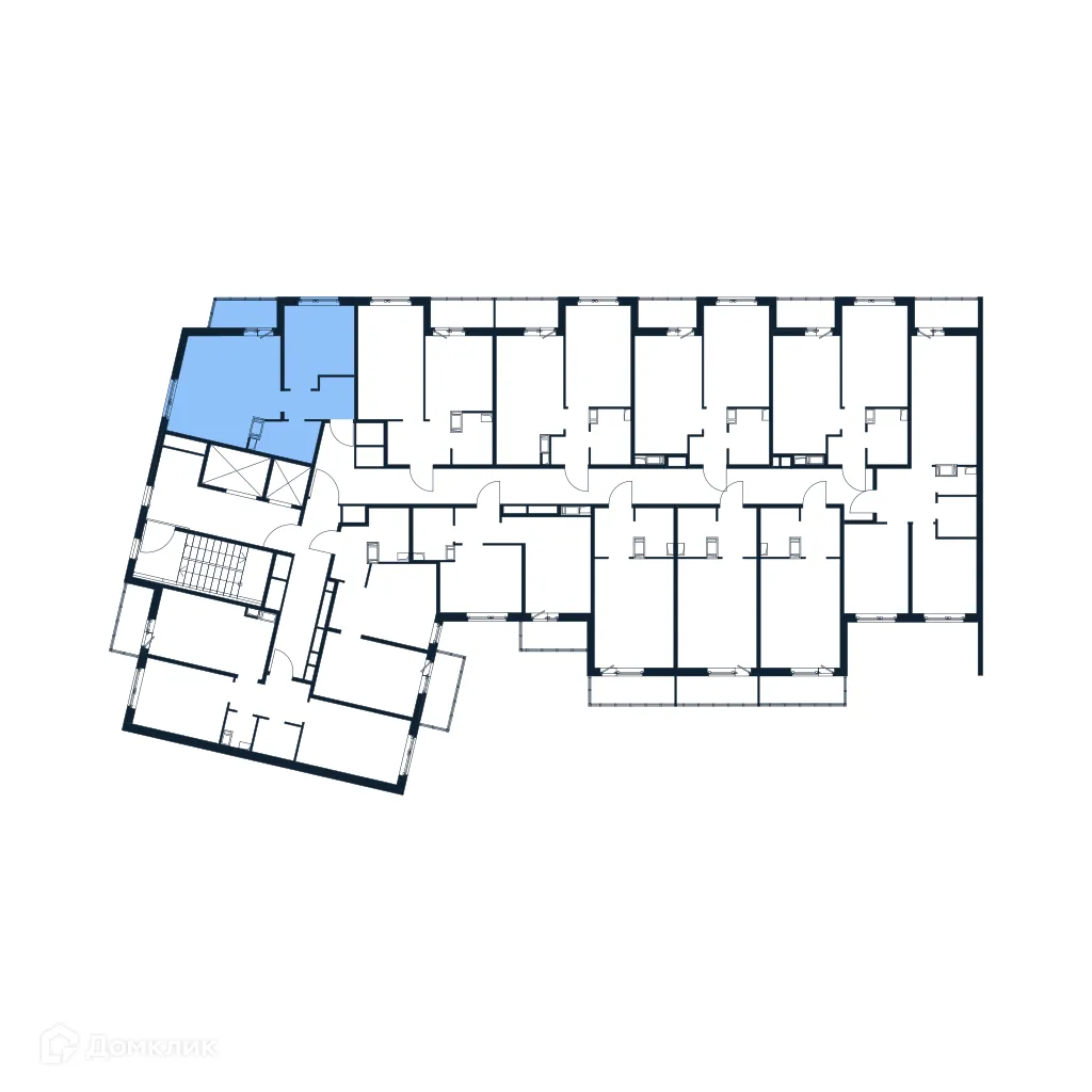 Планировка 1-комнатной квартиры 39.61 м² в ЖК "Полис ЛАВрики", г. Мурино — фото 2