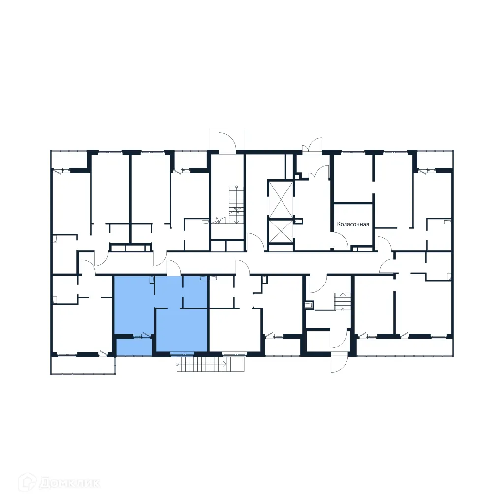 Планировка 1-комнатной квартиры 34.03 м² в ЖК "Полис ЛАВрики", г. Мурино — фото 2