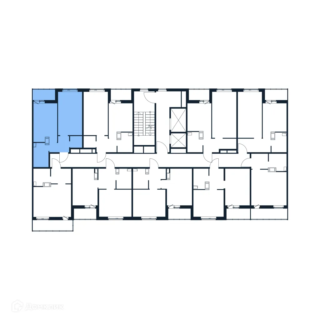 Планировка 1-комнатной квартиры 37.73 м² в ЖК "Полис ЛАВрики", г. Мурино — фото 2