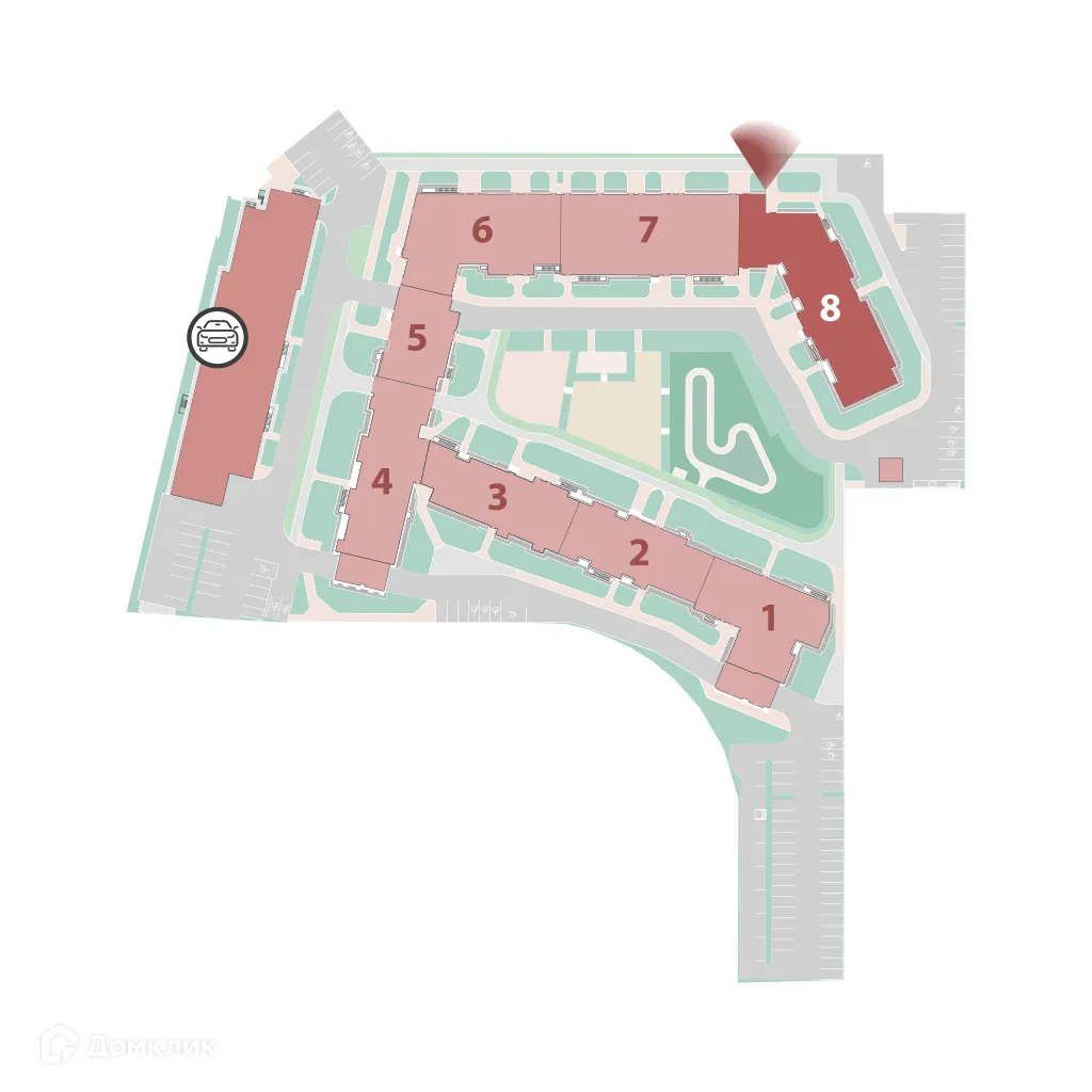 Планировка 1-комнатной квартиры 32.15 м² в ЖК "Полис ЛАВрики", г. Мурино — фото 3