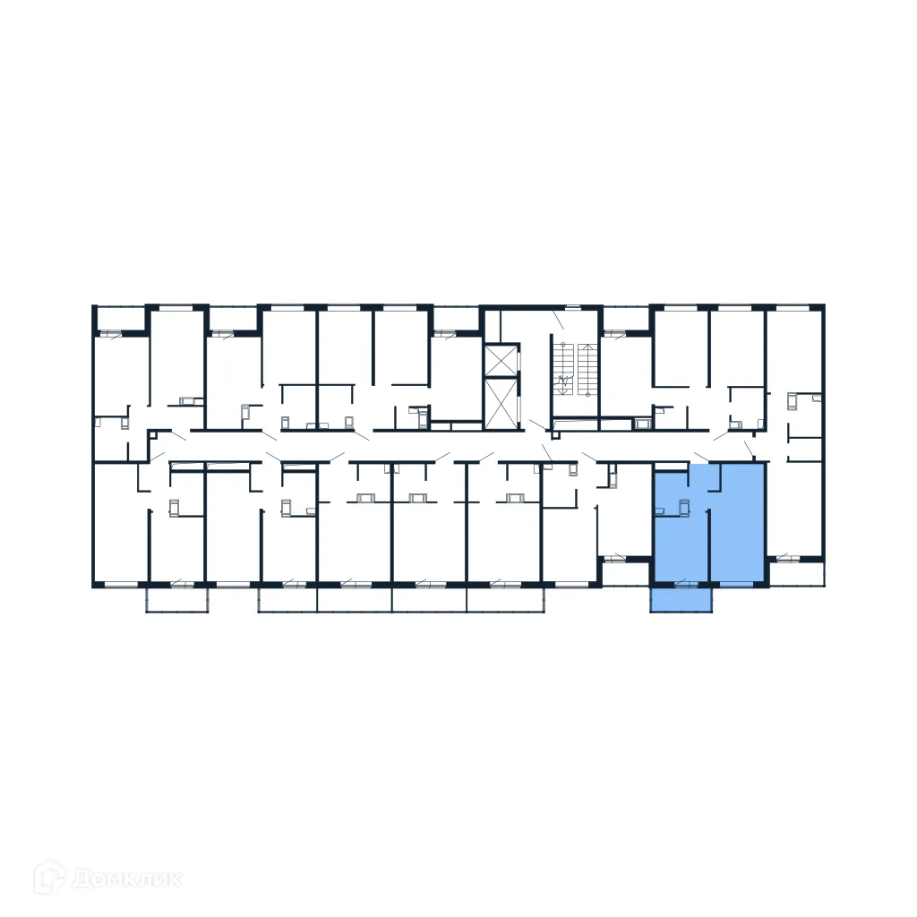 Планировка 1-комнатной квартиры 33.8 м² в ЖК "Полис ЛАВрики", г. Мурино — фото 2