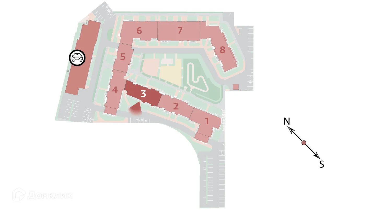 Планировка студии квартиры 25.12 м² в ЖК "Полис ЛАВрики", г. Мурино — фото 5