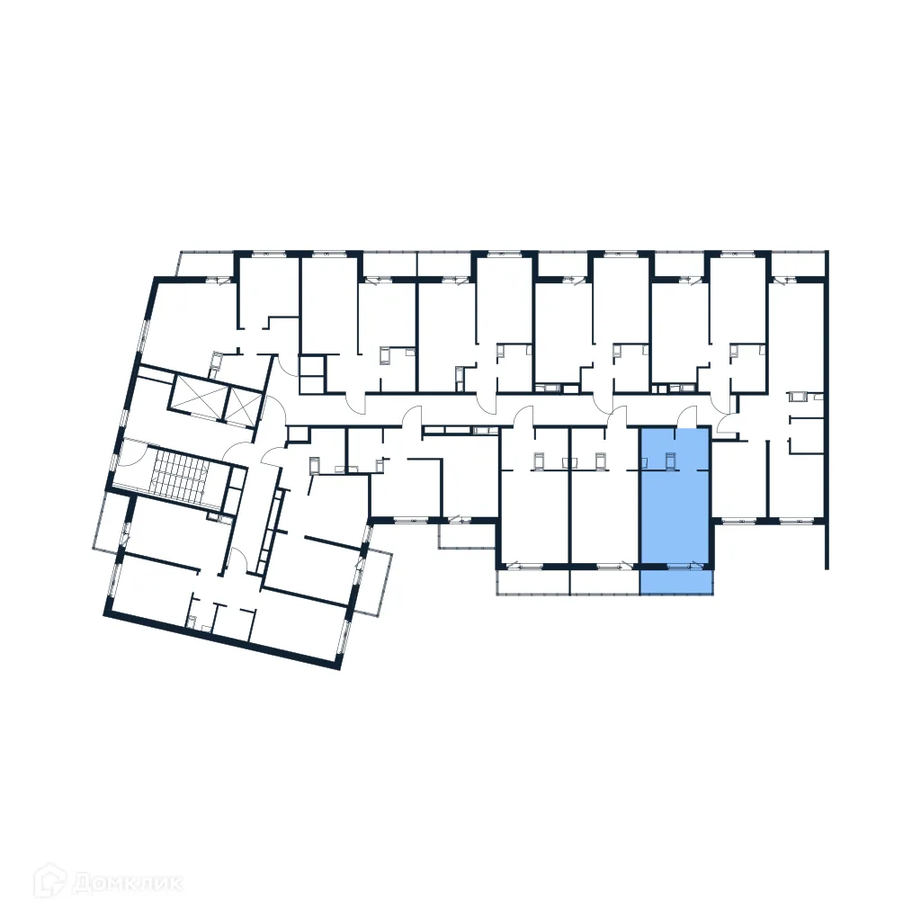 Планировка студии квартиры 24.53 м² в ЖК "Полис ЛАВрики", г. Мурино — фото 2