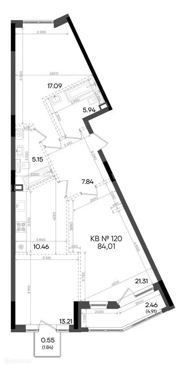 Фото квартиры в ЖК Адали