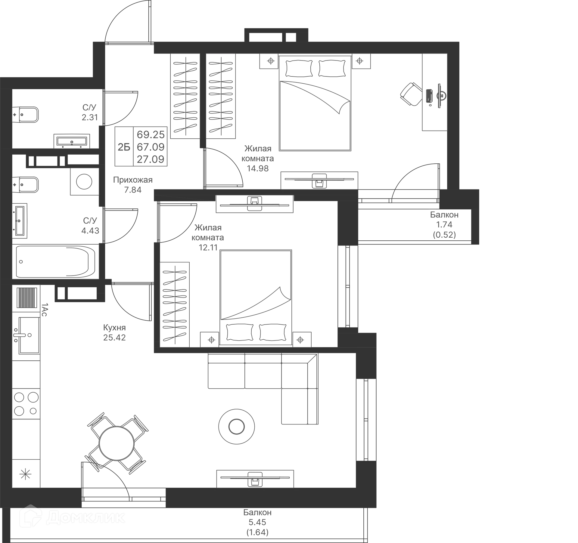 Фото квартиры в ЖК Мой Ритм