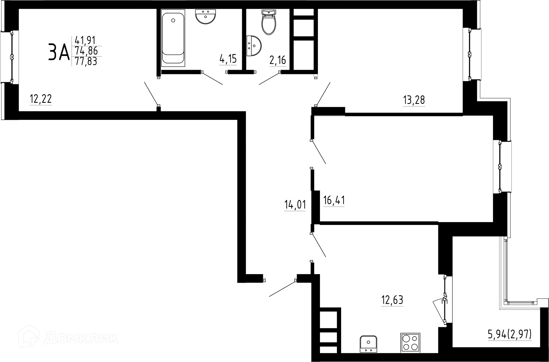 Фото квартиры в ЖК Притяжение
