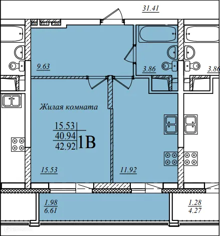Фото квартиры в ЖК"Мечта"