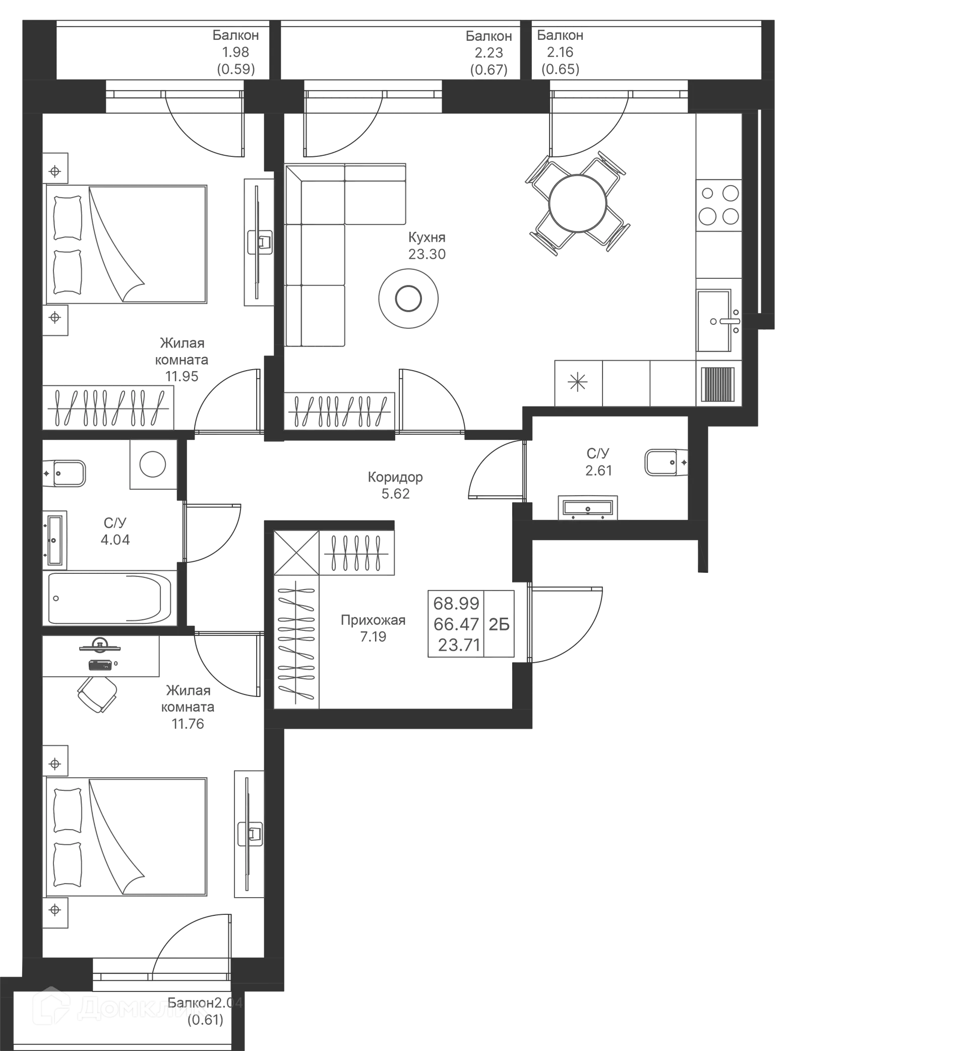 Фото квартиры в ЖК Мой Ритм