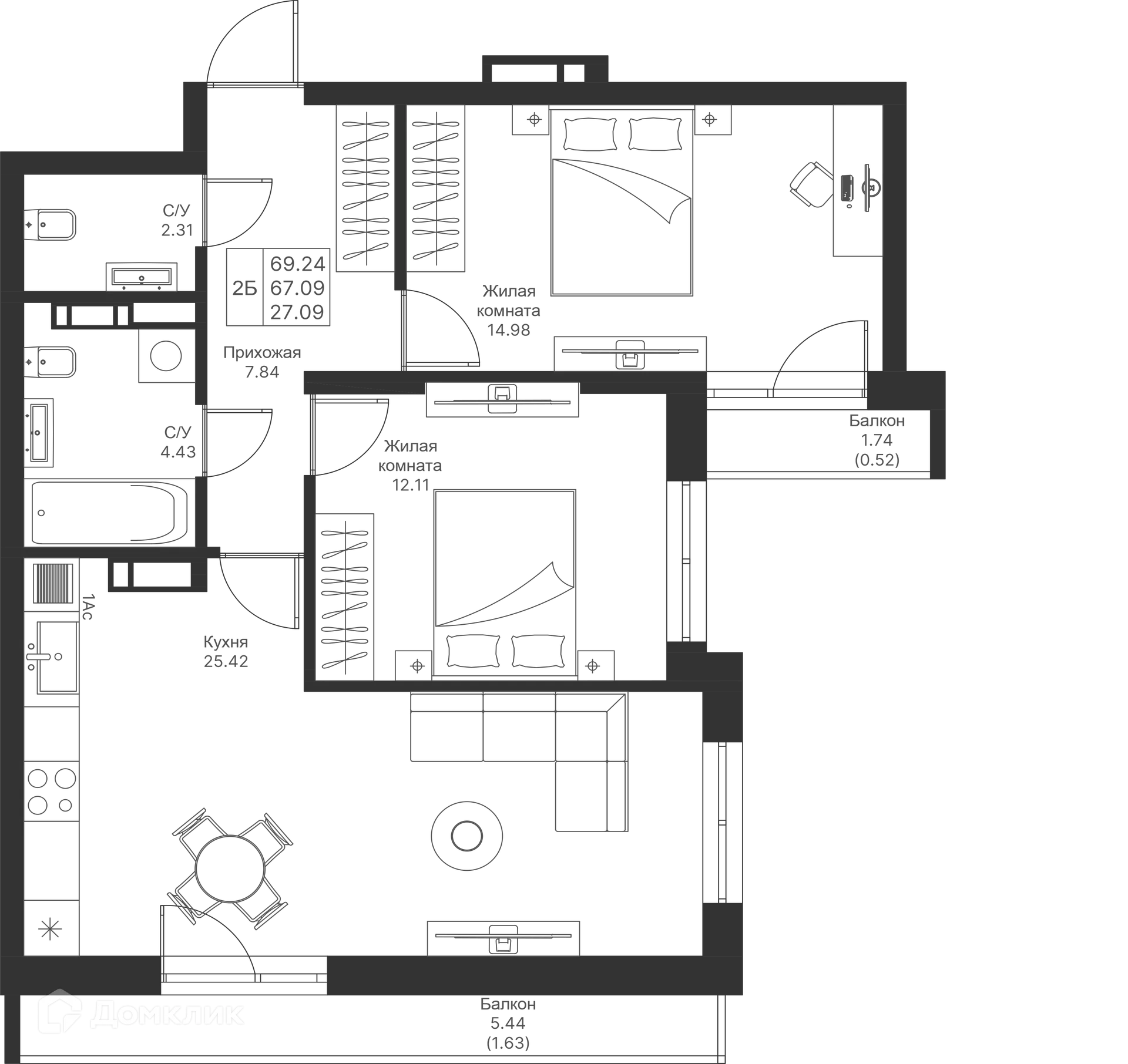 Фото квартиры в ЖК Мой Ритм