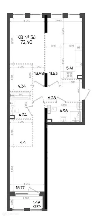 Фото квартиры в ЖК Адали