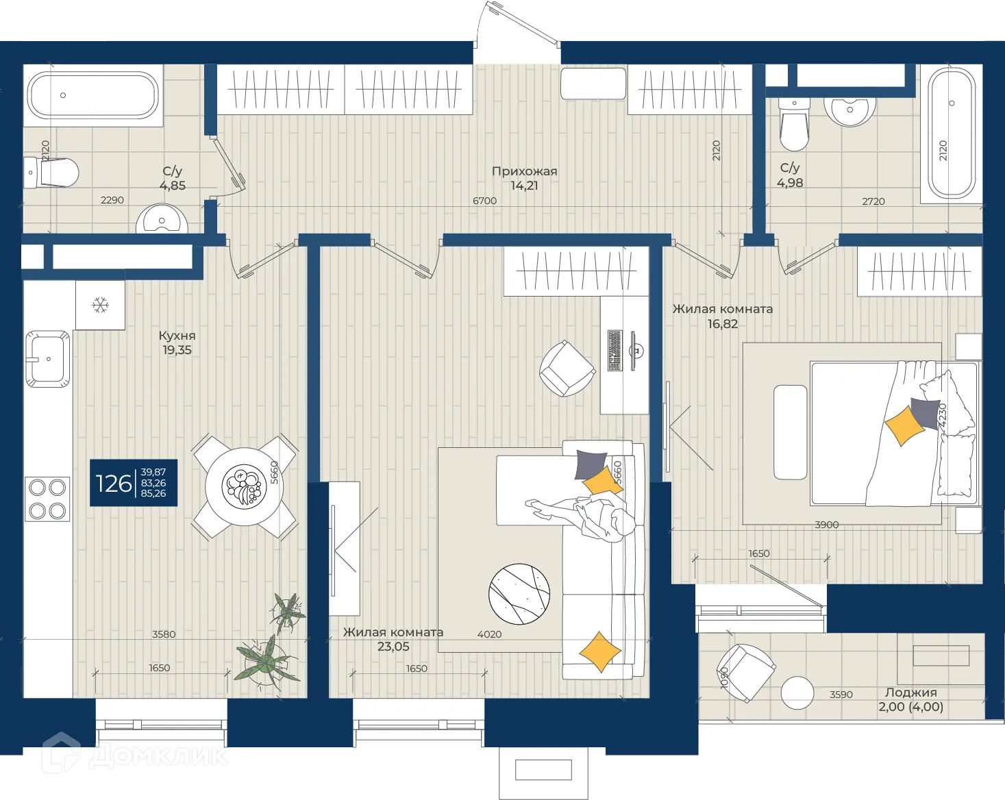 Фото квартиры в ЖК Концепт-комплекс бизнес-класса "Максат"